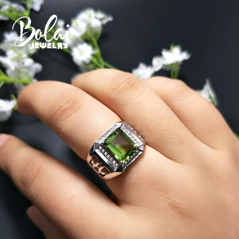 Bolaijewelry, мужское кольцо из зултанита, меняющее цвет, Стерлинговое Серебро 925 пробы, diaspore, хорошее ювелирное изделие, лучший подарок для мужчин