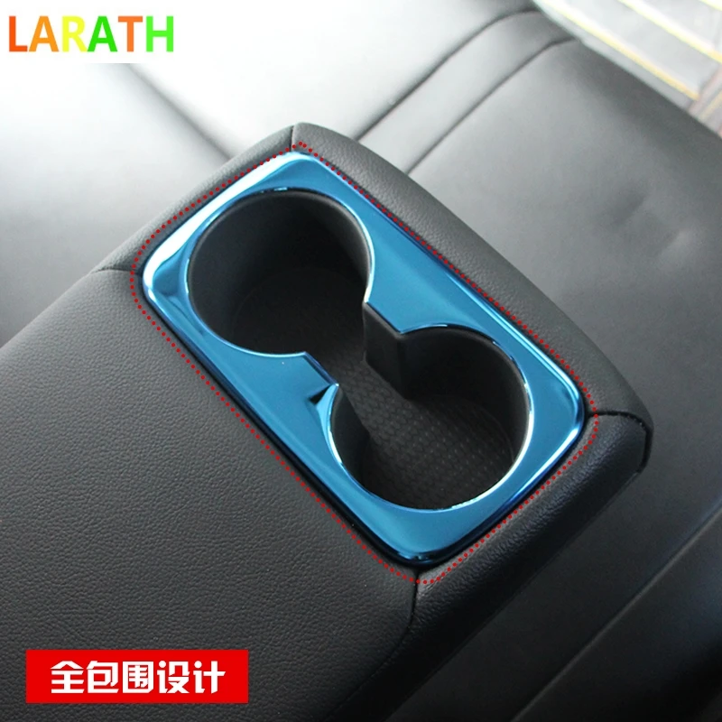 For Hyundai Tucson 2015-2018 Car Rear Water Cup Holder Panel Frame Trim Car-covers Styling ABS/ Stainless Steel Accessories | Автомобили и