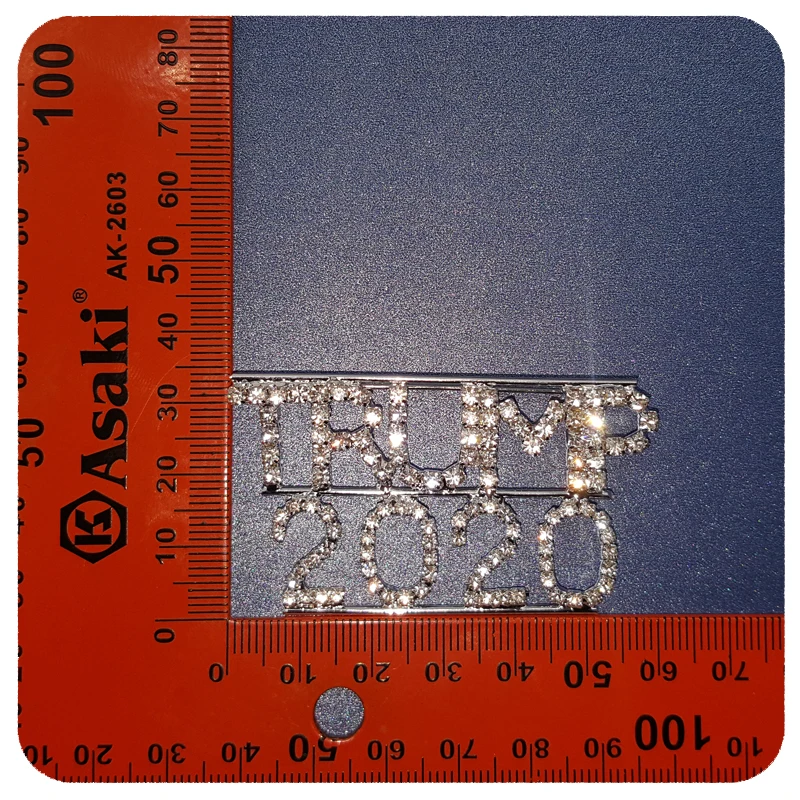 Blingbling Стразы &quotTRUMP 2020&quot слово Брошь булавка ювелирные изделия | Украшения и