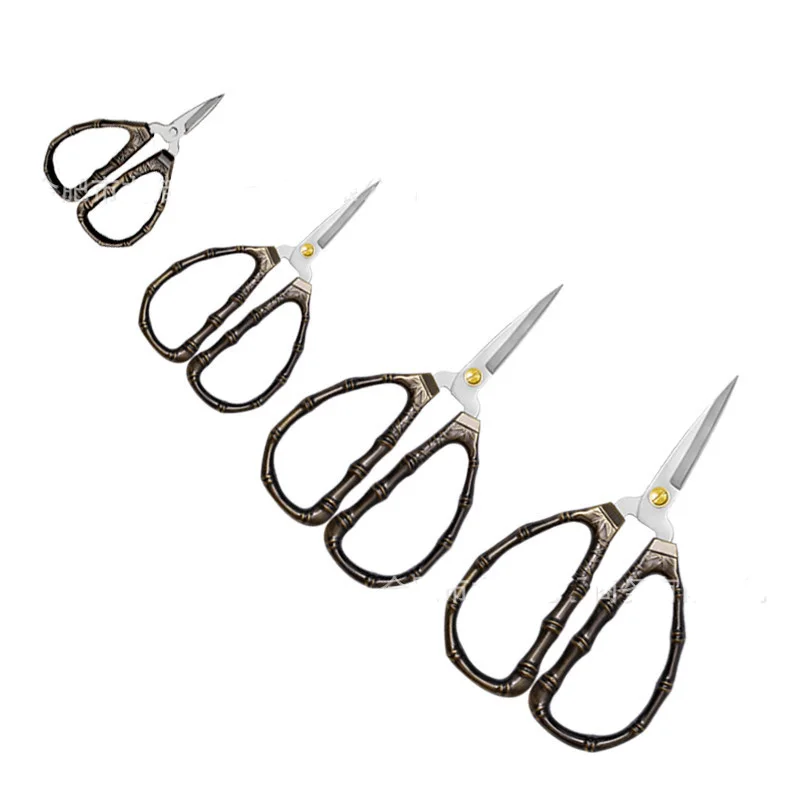 Ножницы для шитья 4 размера нержавеющая сталь золотые короткие прочные из