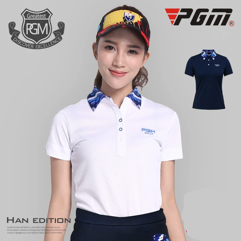 Летние с коротким рукавом рубашка для гольфа женские эластичность Быстрый Гольф