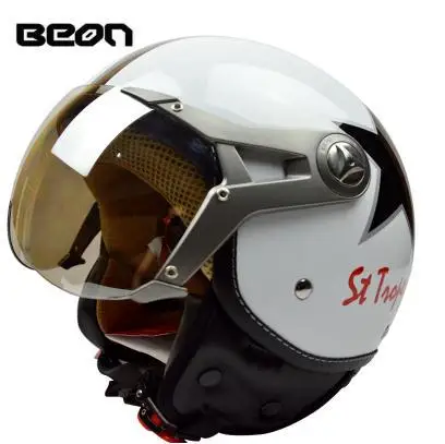 9 BEON мотоциклетный шлем Chopper 3/4 с открытым лицом винтажный шлем Moto Casque Casco Capacete для мужчин и женщин скутер мотоциклетный шлем - Цвет: 9