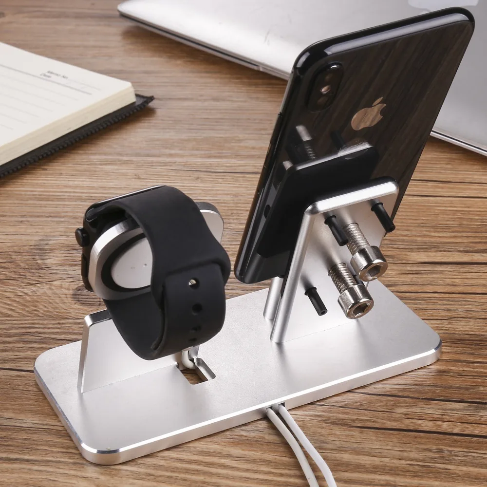 Зарядная подставка Док станция Подставка для зарядки Apple Watch Series 3/2/1/42 мм/38 мм iPhone