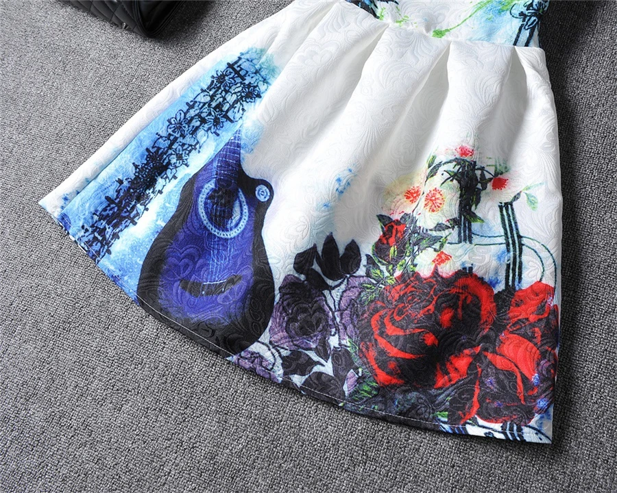 Хлопковое платье для девочки 6 7 8 От 9 до 12 лет Летнее принцессы с рисунком Детский