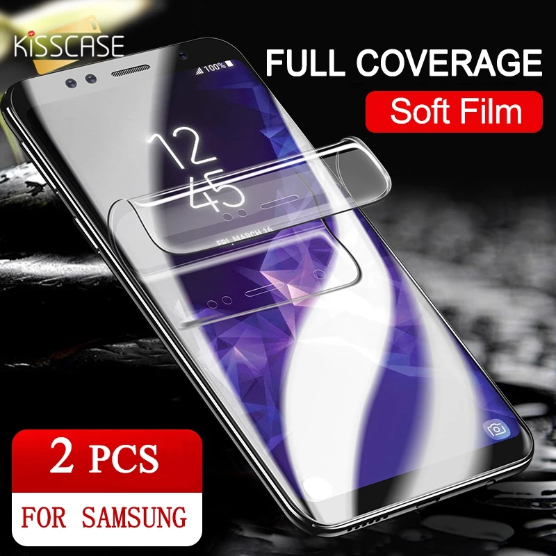 KISSCASE 6D HD мягкая Гидрогелевая Защита экрана для Samsung Galaxy S9 S8 Plus S7 Curve Edge экранная