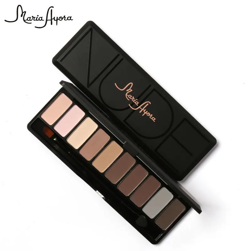 10 цветов/шт. Мерцающие матовые тени для век дымчатые макияжа Палитра теней с