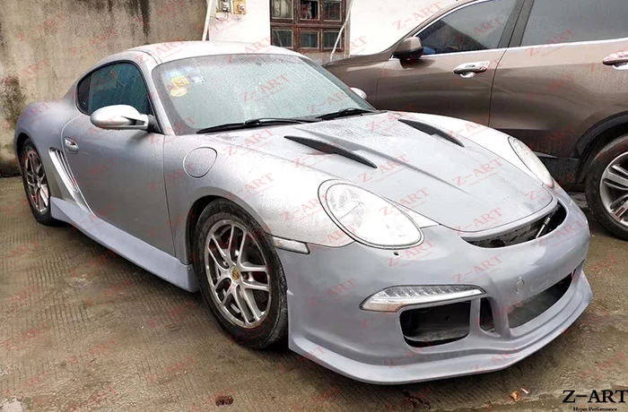 Z-ART углеродное волокно капота двигателя для Porsche 987 Boxter Cayman из циркониевого