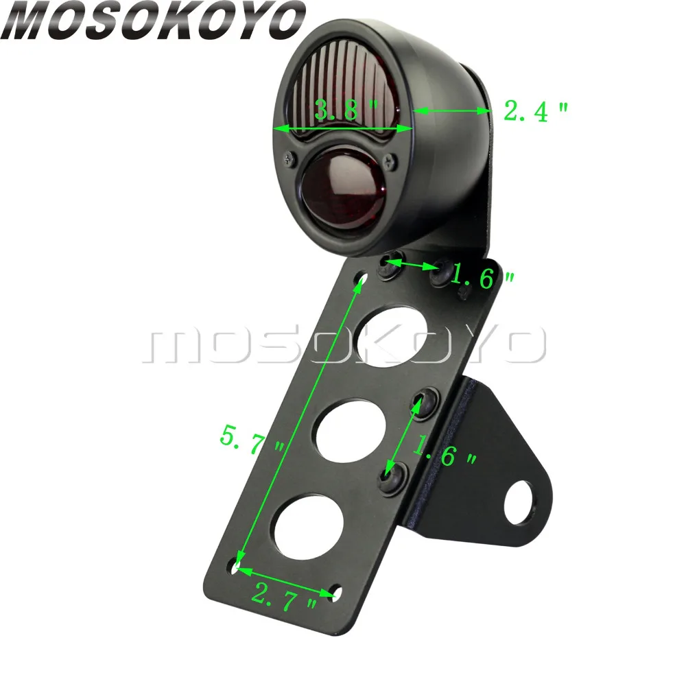 Для Harley Cafe Racer пользовательские реплики задний Светильник w/Кронштейн номерного