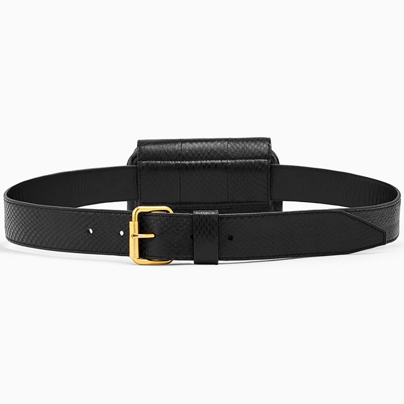 Модная поясная сумка со змеиным принтом для женщин дизайнерский кошелек