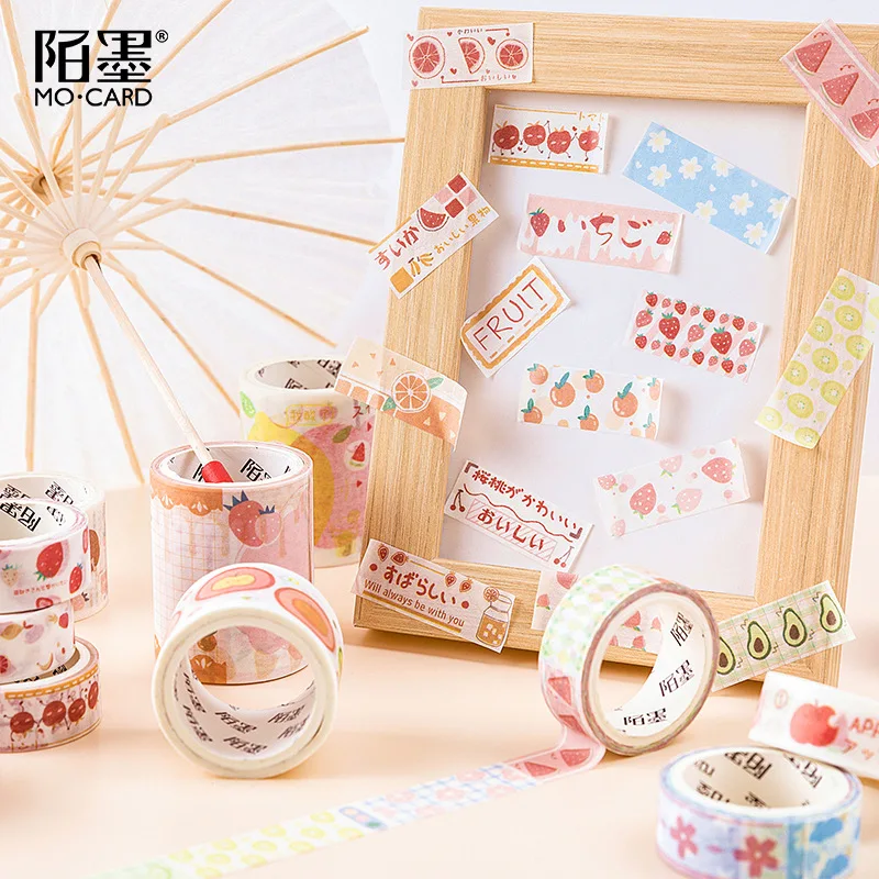 Милые фрукты напитки перезаписываемый брелок для маскировки васи лента