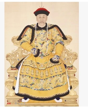 40*30 см бескаркасная Династия Цин 12 император kangxi qianlong yongzhen бумага для поделок в стиле ретро старая живопись
