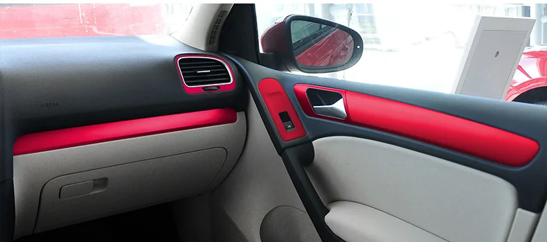 Центральная панель управления наклейки для Volkswagen golf7/7,5 украшения салона автомобиля литье углеродного волокна