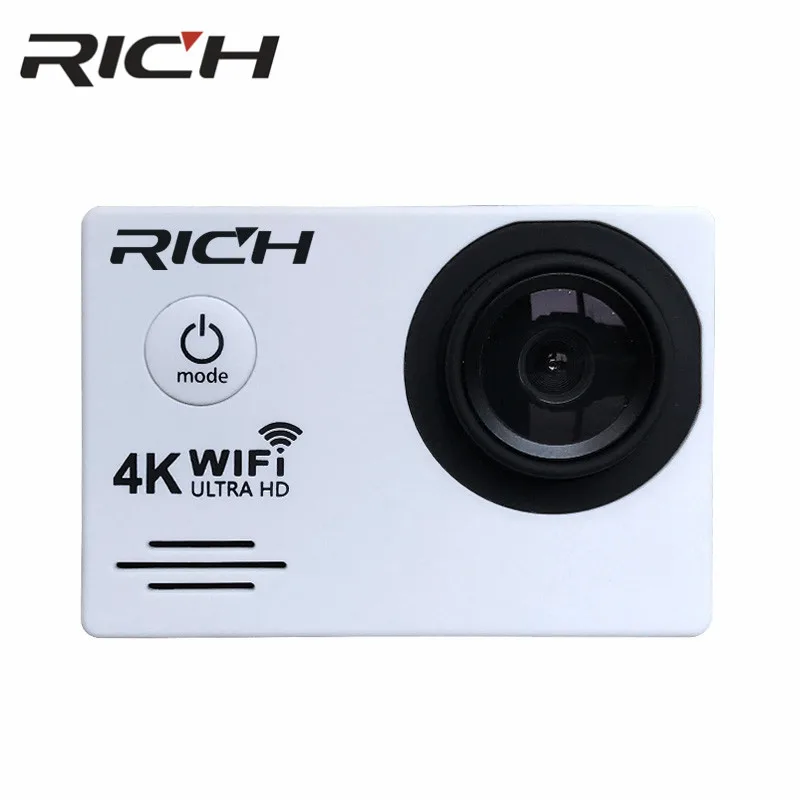 Экшн камера RICH DVSJ700 Wi Fi Ultra HD 4K 30 м для подводной съемки занятий спортом на открытом