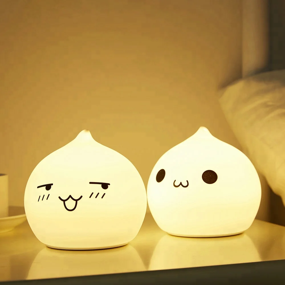 Lampe enfant chambre chevet ночник для детей милый кот меняющий цвет в воде игрушки
