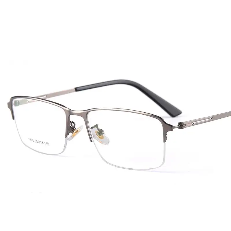 High Quality Designer fashion Glasses Frame Men Myopia Optical Half Alloy Prescription Big box 906 | Аксессуары для одежды