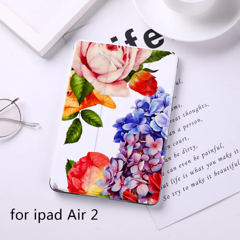DIFFRBEAUTY милый цветочный сосна яблоко Магнит флип-чехол для apple iPad 6 Чехол для iPad Air 2 из искусственной кожи планшет складной чехол-книжка