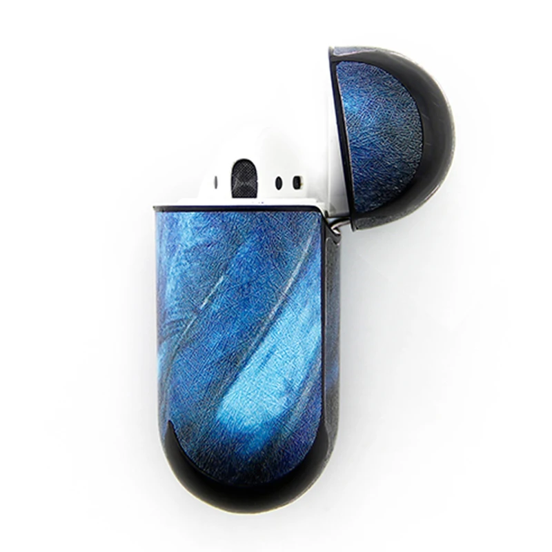Кожаный чехол для наушников с 3D-принтом для Apple, аксессуары для airpods, защитный чехол, Bluetooth, наушники, украшения, уникальный чехол, подарки
