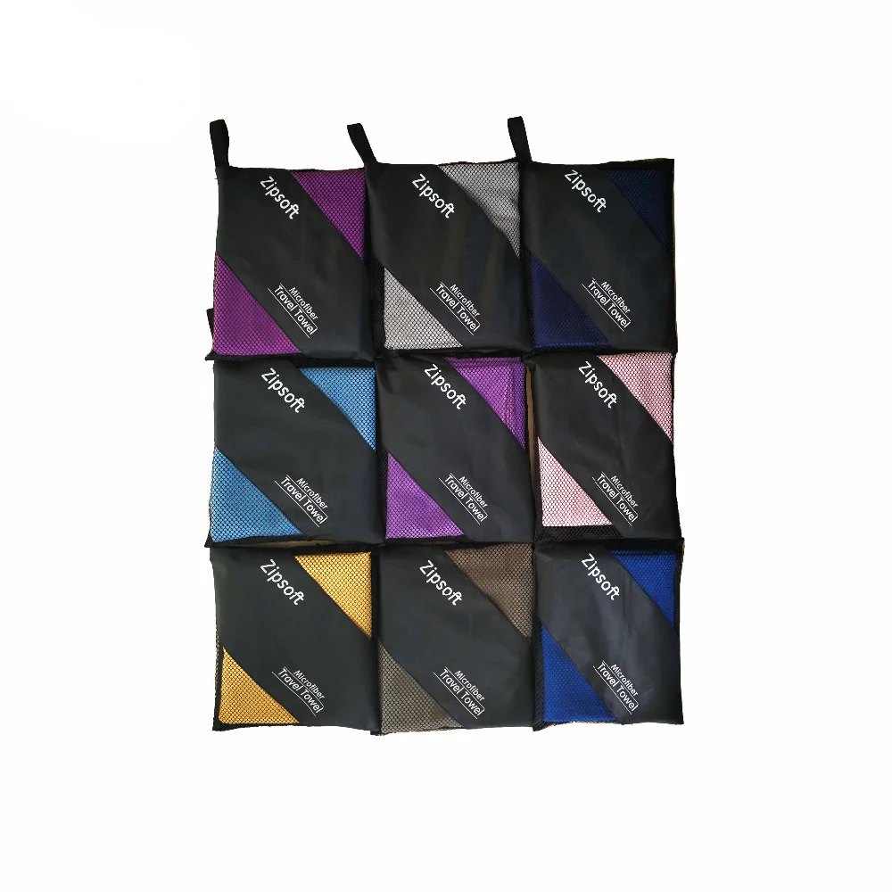 Zipsoft пляжное полотенце s для взрослых микрофибра квадратная ткань быстросохнущее