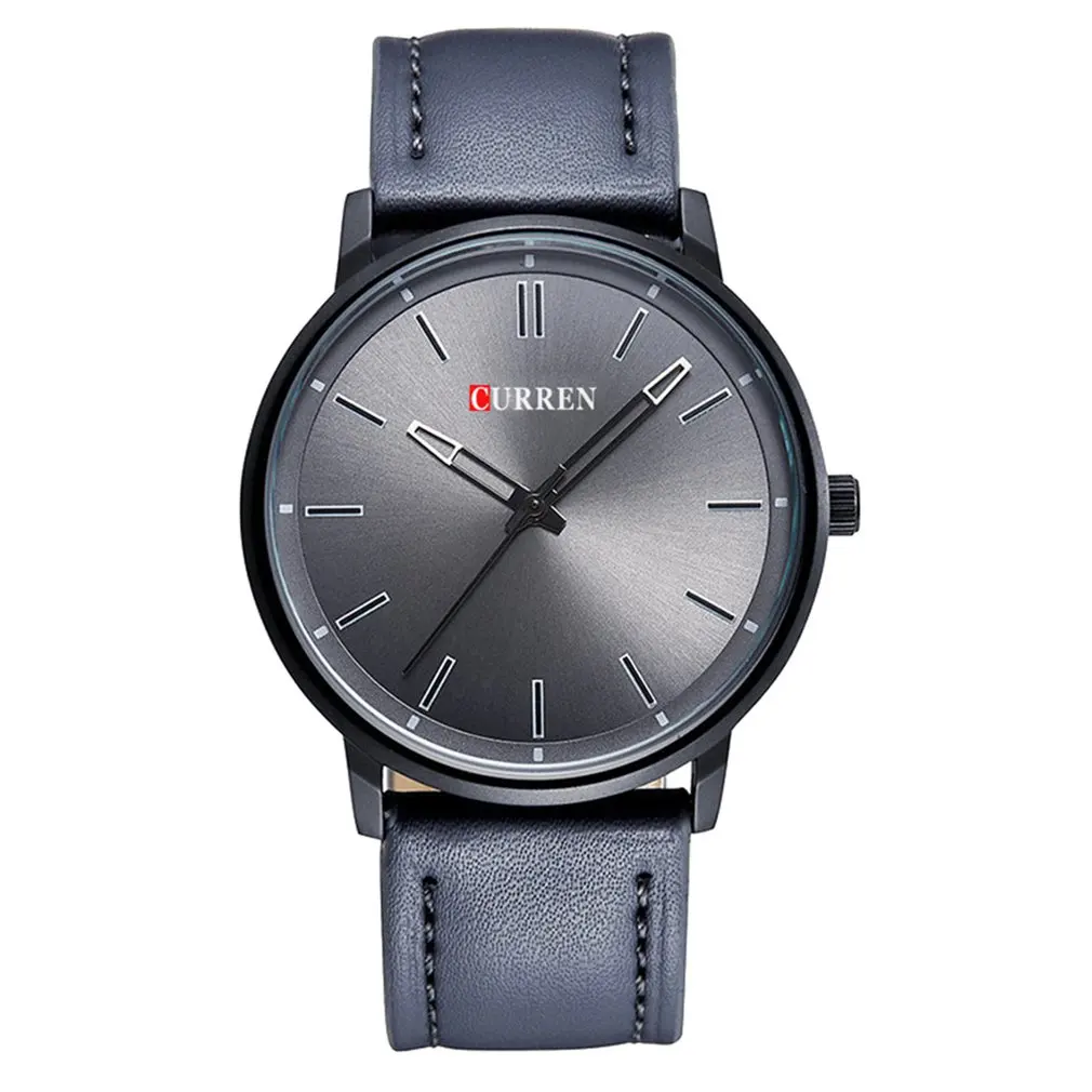 CURREN 8233 Relogio Masculino Дата кожаные повседневные часы мужские Роскошные Кварцевые