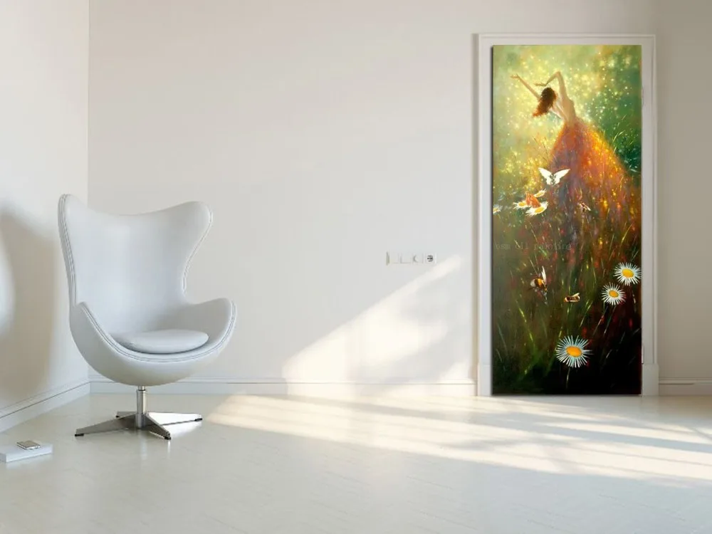 Абстрактный портрет ручной работы Настенная картина ручная роспись Сексуальный