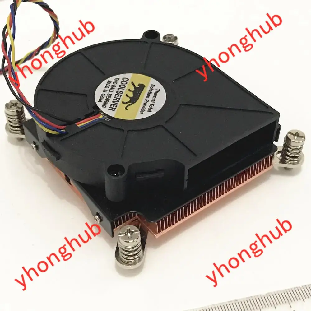 Медный радиатор для процессора EVERFLOW COOLSERVER BB7515BU B127515BU|Кулеры и системы охлаждения