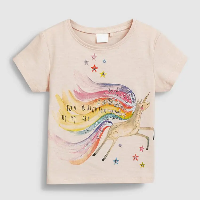 Little maven/детская одежда; летняя одежда для маленьких девочек; футболки с короткими рукавами; хлопковые брендовые футболки с принтом животных