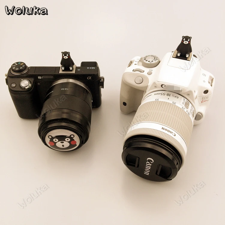 Горячий башмак чехол медведь Кумамон для DSLR камеры Вспышки Аксессуары