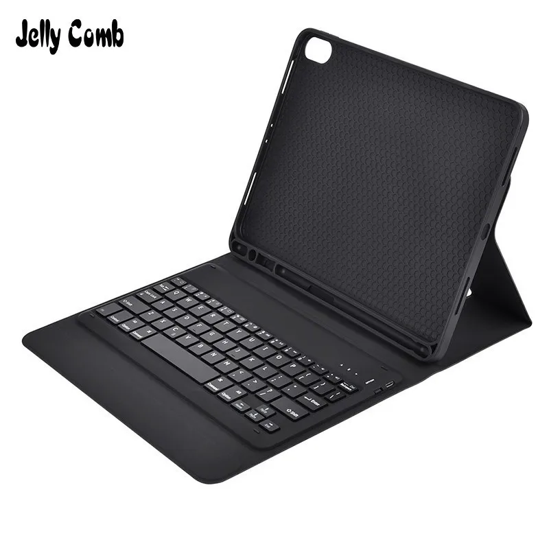 Чехол с bluetooth-клавиатурой Jelly Comb для iPad Pro 11, умный защитный чехол из искусственной кожи, беспроводная мини-клавиатура