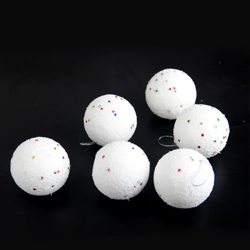 12 шт. Рождественский снежный шар шары украшения для дома и деревьев диаметр 4 см