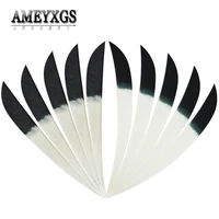 60pcs 5inch turkey feathers right wing shooting diy natural arrow feather shield shape vanes for hunting archery accessories