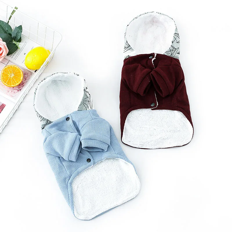 Одежда для домашних животных зимнее теплое пальто кошек куртка котенка и собачки