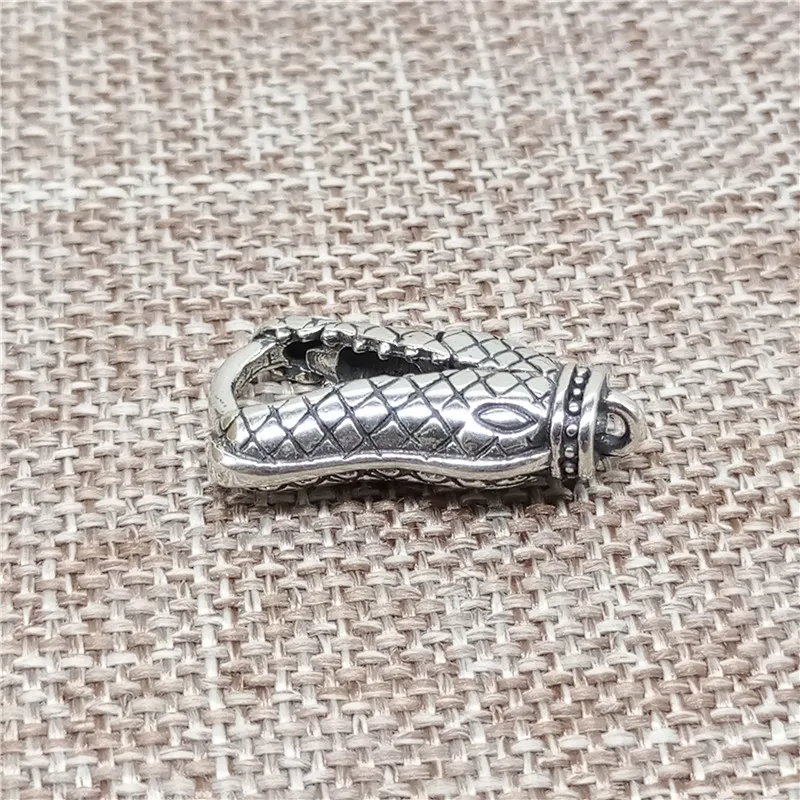 925 пробы Серебряный крокодил застежка карабин для браслета ожерелья|Ювелирная