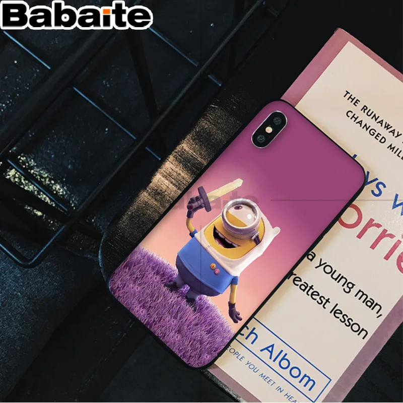 Babaite желтый Миньоны DIY Роскошный Высокий протектор на конце чехол для Apple iPhone 8 7 6 6S Plus X XS MAX 5 5S SE XR Чехол для мобильного телефона