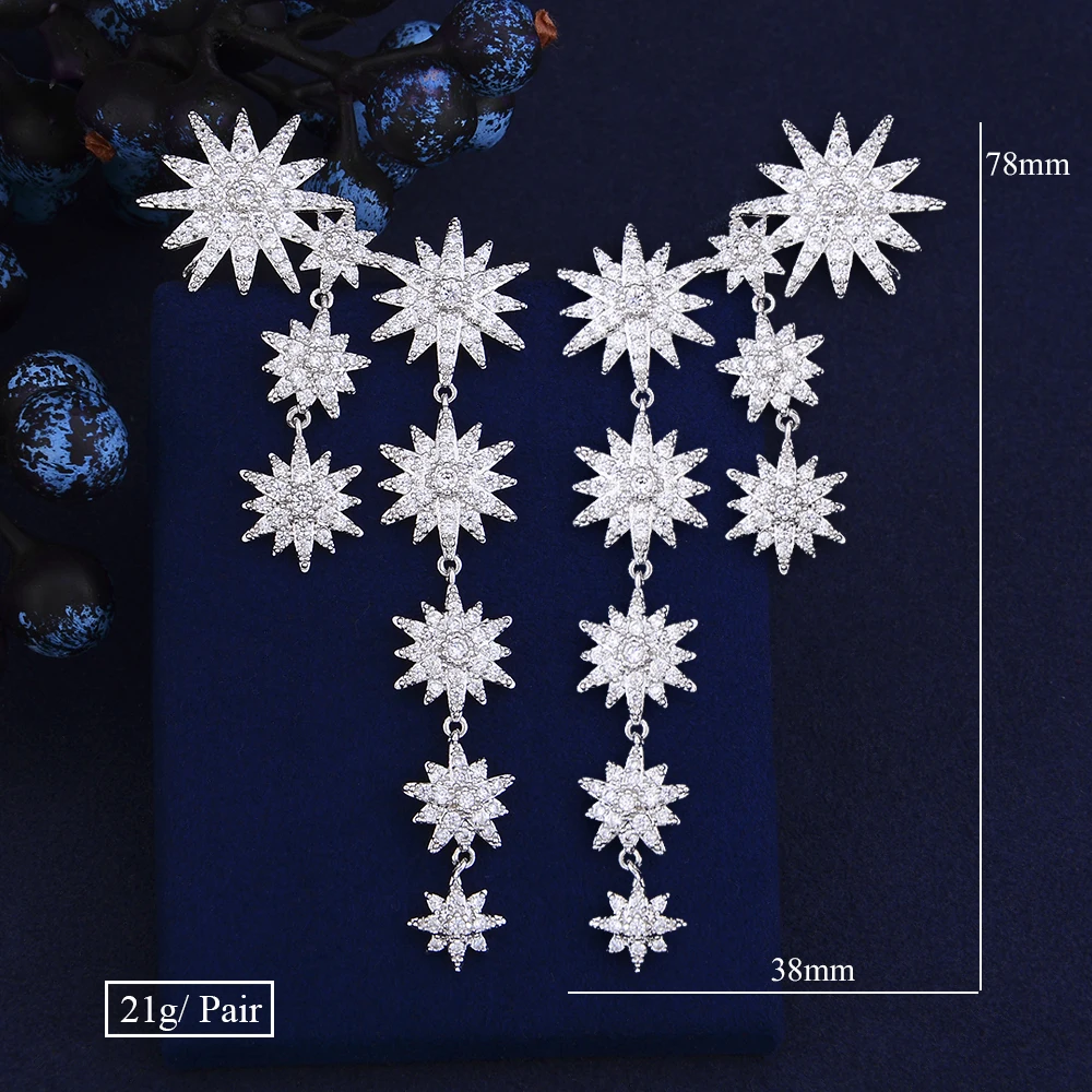 Женские серьги-подвески GODKI модные роскошные серьги-кисточки на манжетах с