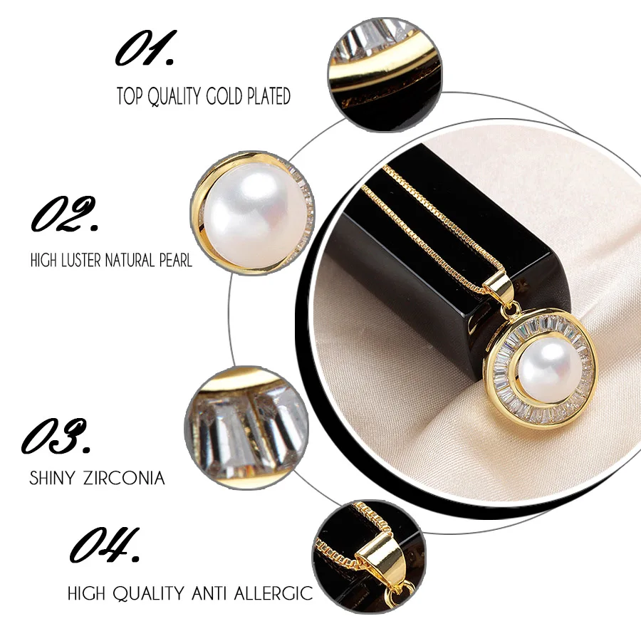 Настоящие Большие Подвески из натуральной жемчужины для женщин модное