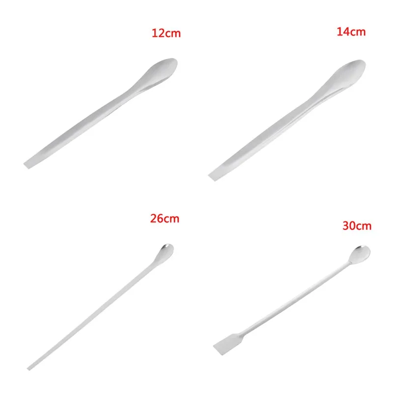 1pc Spoon Medicinal ladle with Spatula Length Laboratory Supplies 12/14/26/30cm
