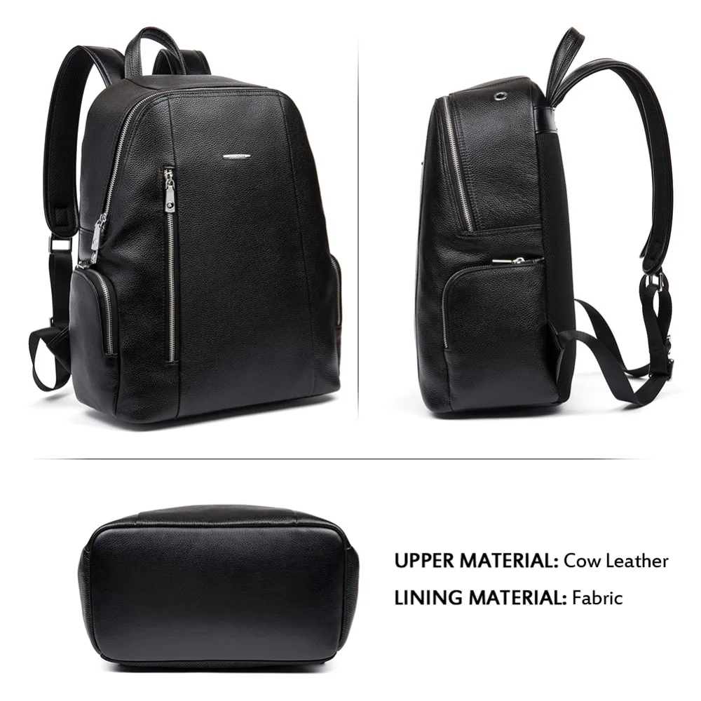Мужские рюкзаки bolanten из натуральной кожи Bolsa Mochila для ноутбука, ноутбука, компьютера, сумки для мужчин, Бизнес Стиль, рюкзак