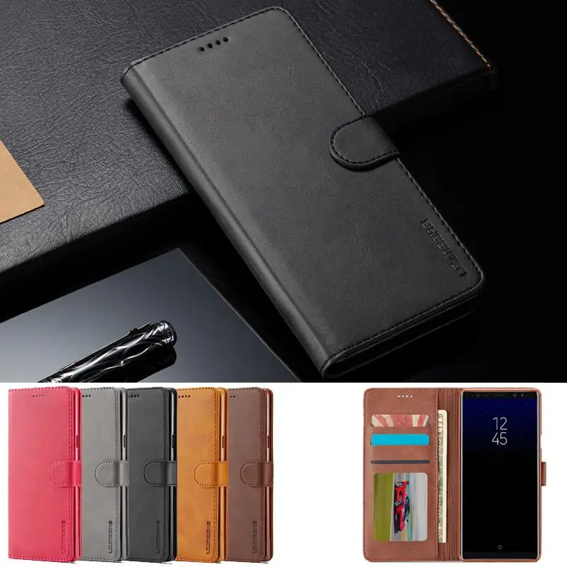 Роскошный чехол книжка для Samsung Galaxy Note 9 8 S9 plus кожаный Модный Магнитный кошелек S8 s7