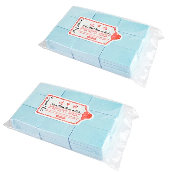 2 Bags of Blue Безворсовые салфетки удаление маникюра Лак для ногтей ватные диски инструменты для дизайна ногтей безворсовые гель-лаки для ногтей - Цвет: 2 Bags of Blue