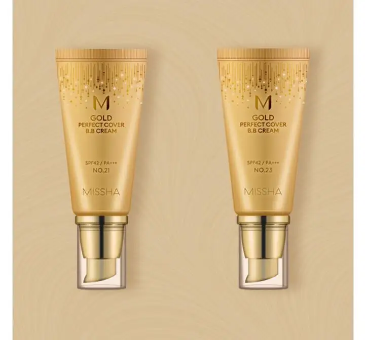 MISSHA M Gold идеальное покрытие BB крем(SPF42/PA+++) 50 мл Корея база для макияжа лица CC Кремы отбеливание кожи консилер основа