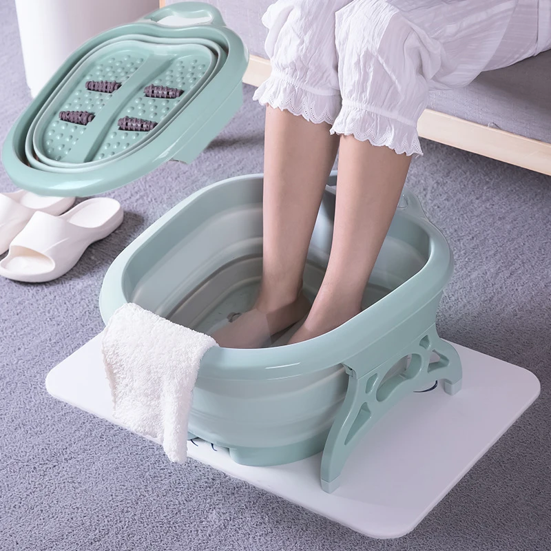 Креативная роликовая Массажная раковина SAFEBET для ног Складная Ванна дорожная