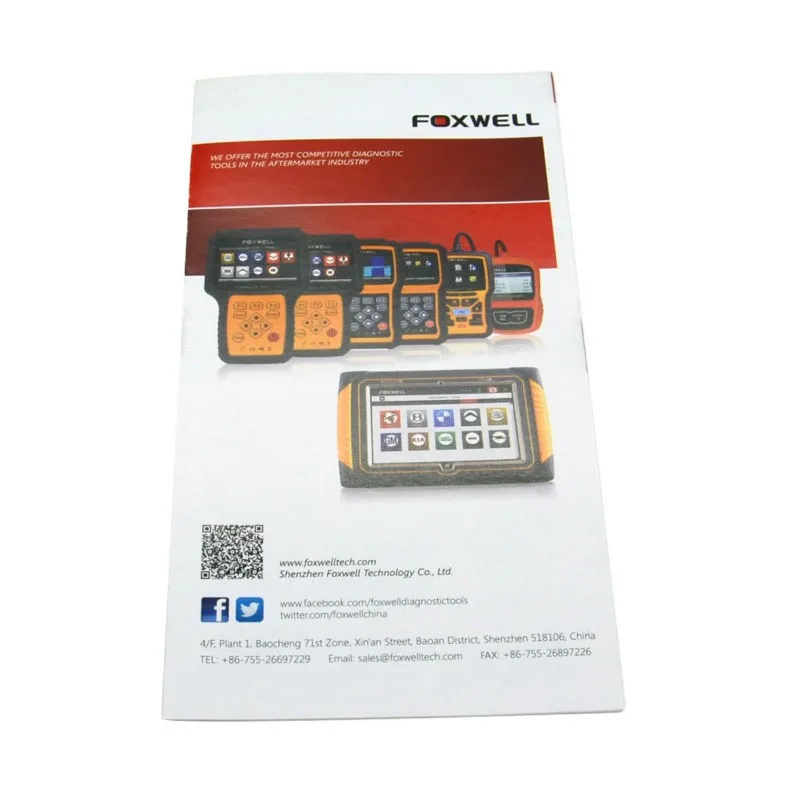 Оригинальный диагностический инструмент Foxwell NT415 EPB/ABS/SRS + CAN OBDII отключает