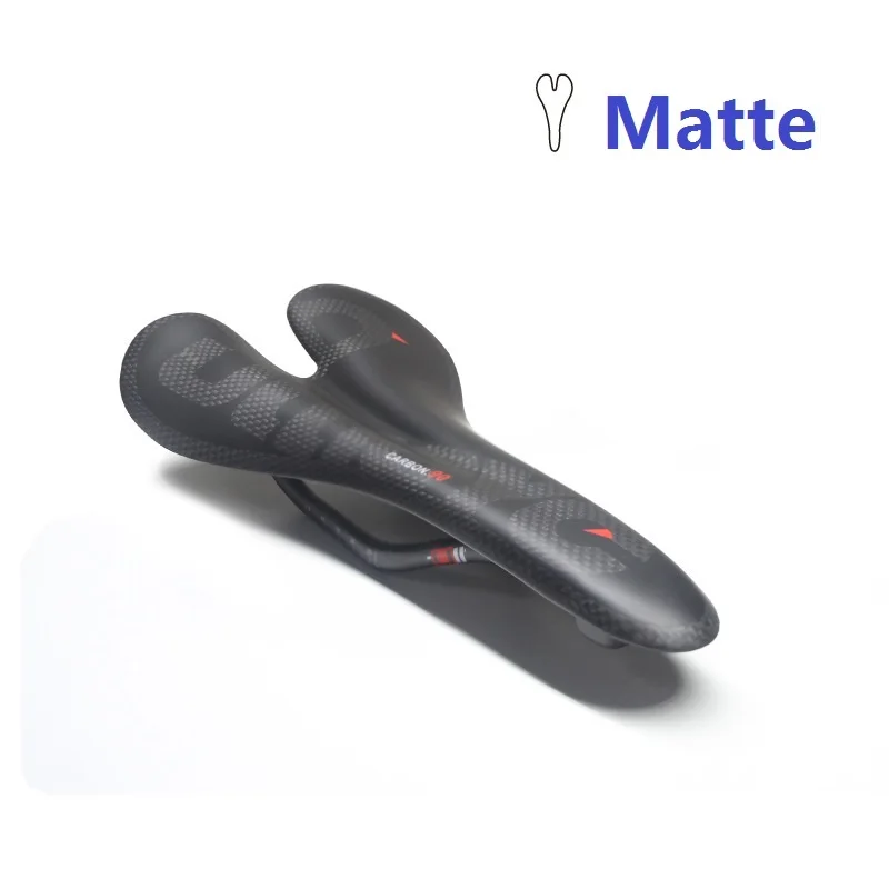 Matter Black Велосипед полный углеродного волокна седло Подушка MTB горный велосипед складной велосипед Сверхлегкий углеродное седло сиденье черный/красный/зеленый - Цвет: Matter Black
