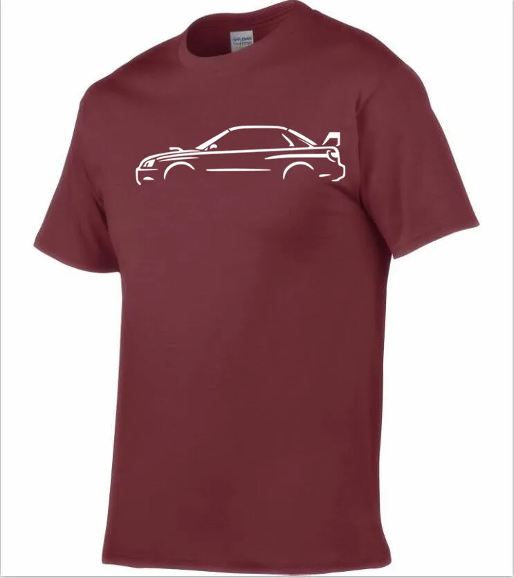 Премиум AUTOTEES CAR Футболка-для IMPREZA BLOBEYE WRX STI энтузиастов | Мужская одежда