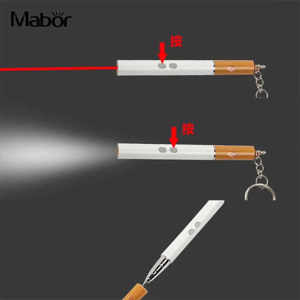 Мини светодиодная лазерная указка ручка креативный Тип сигареты Лазерная