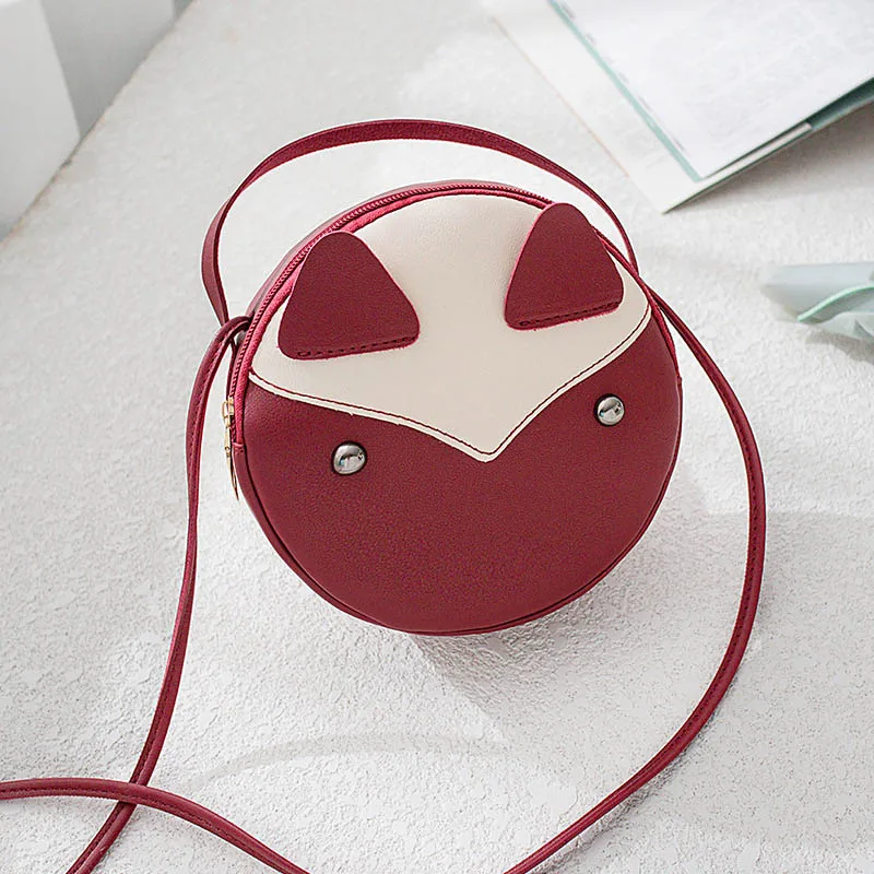 Контрастная цветная сумка на одно плечо круглая полиуретановая молнии с