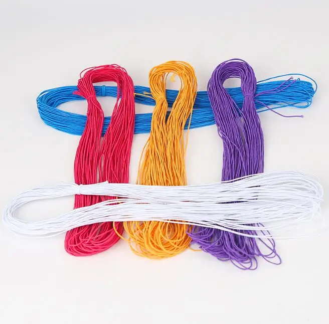 10 yardsHigh-Elastic 1mm Colorful Round Elastic Band Round Elastic Rope Rubber Band Elastic Line DIY Sewing Accessories AA7678