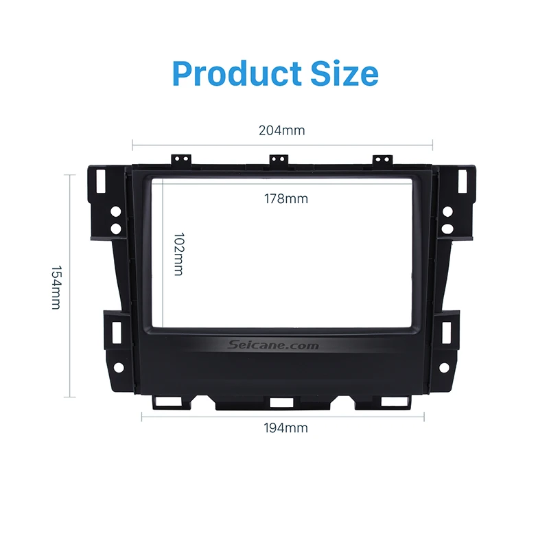 

Seicane Excellent Double Din Car Stereo Radio Fascia Panel for 2008 Nissan Teana Audio Fitting Adaptor Stereo Dash CD Panel Kit