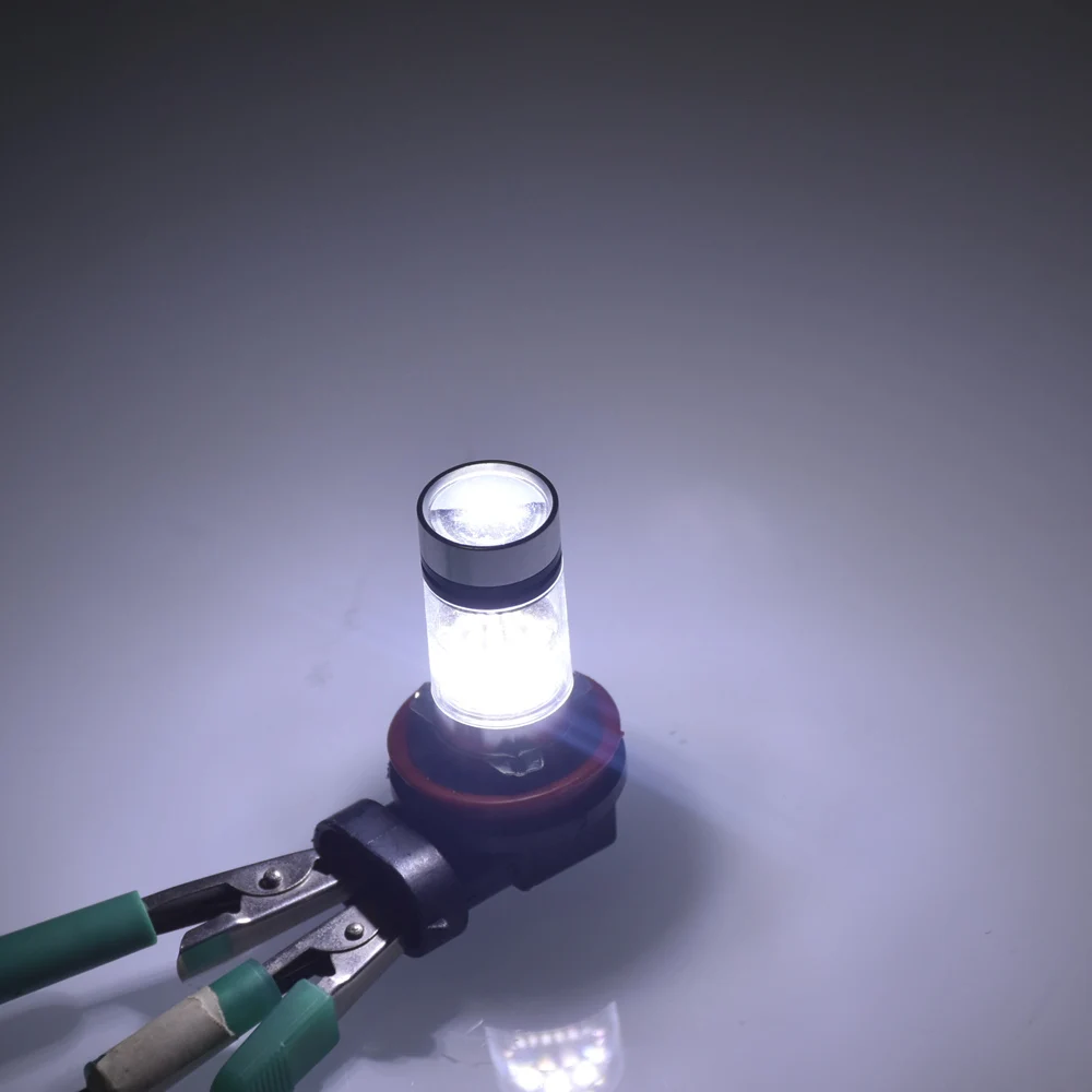 2 шт. автомобильные лампы H8 H11 100W 20 SMD яркие супер белые 12 В 24 6000k|Передние LED-фары для