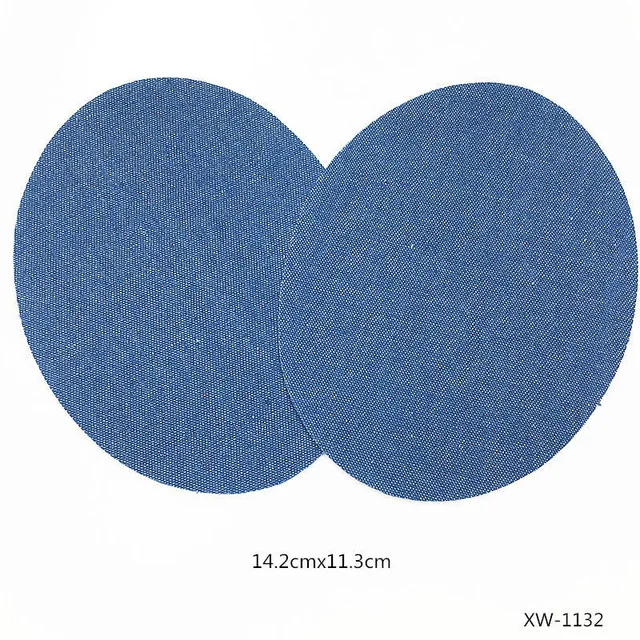 2 шт./лот овальная прямоугольная джинсовая футболка с заплатками налокотник